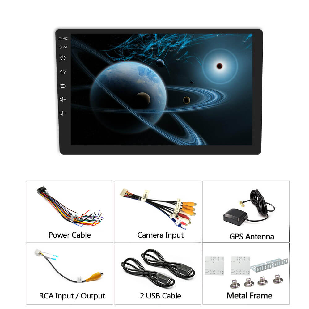 Android 9.0 single Din Car Stereo Navigation 7 inch Touch Screen GPS C –  EZoneTronics